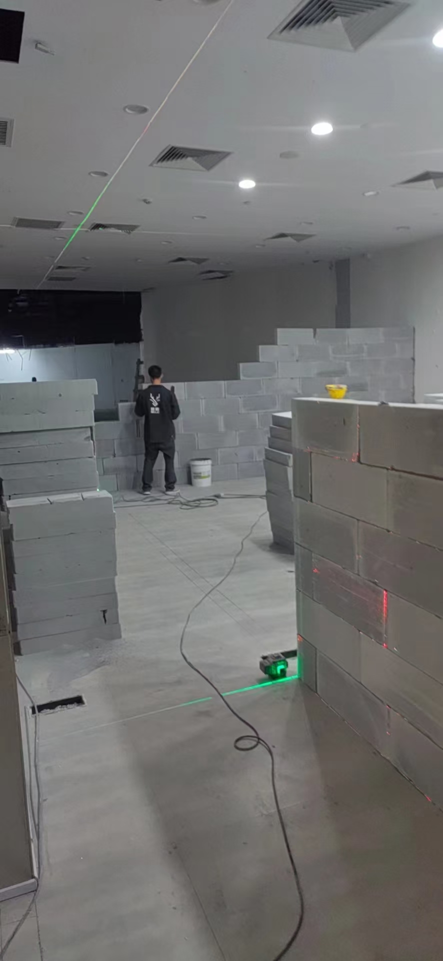 轻质砖隔墙现场参考图